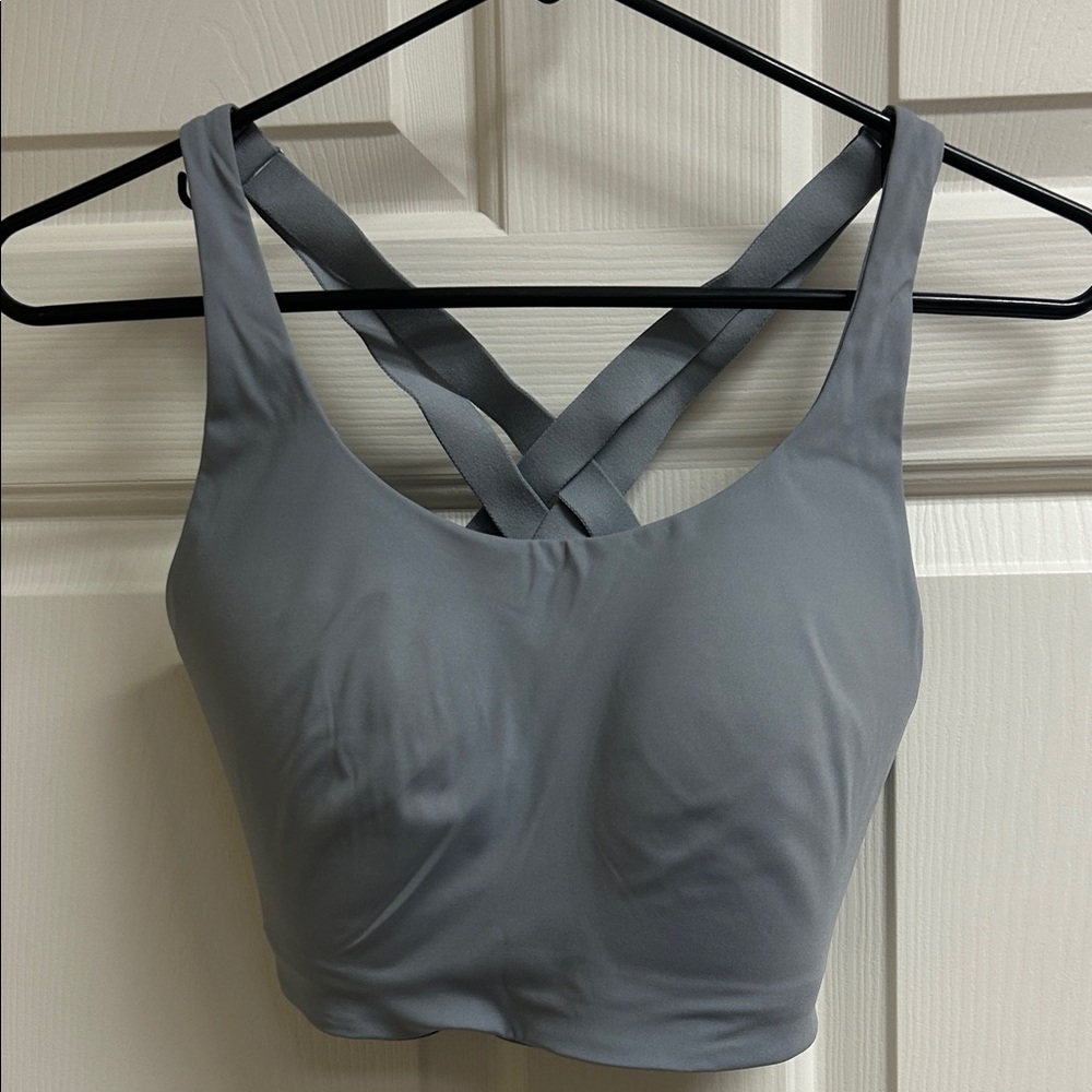 Lululemon 35DDD Gray Cross-Back Sports Bra